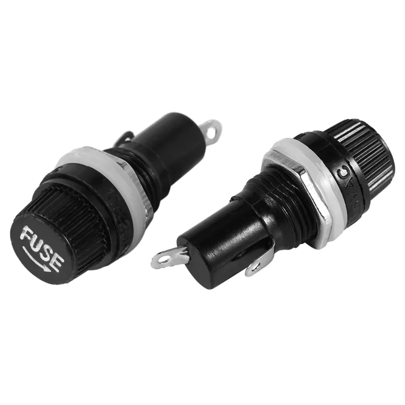 Portafusibles de 5 x 20 mm montado en panel eléctrico AS95-50 piezas