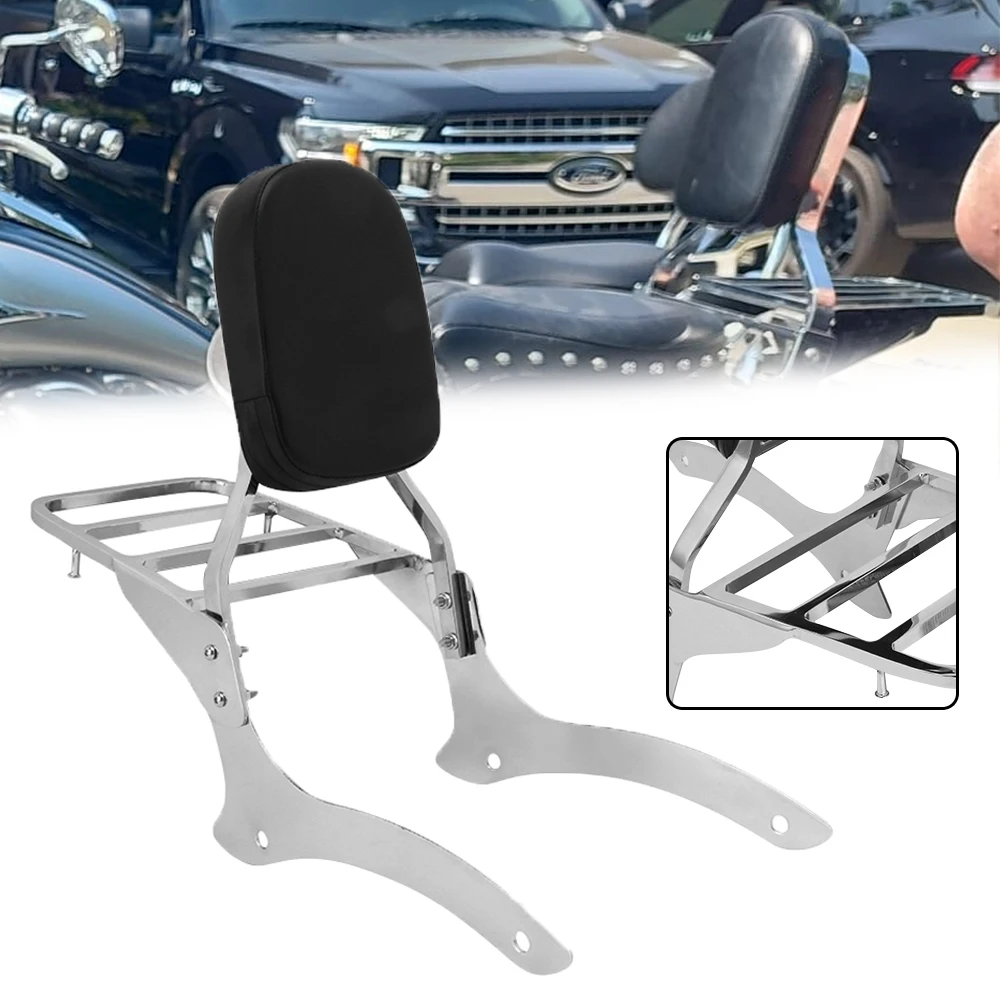 Motorcycle Luggage Rack Support Detachable Passenger Backrest Sissy Bar For Yamaha V-Star XVS1100 Drag Star DS1100 Custom 99-UP