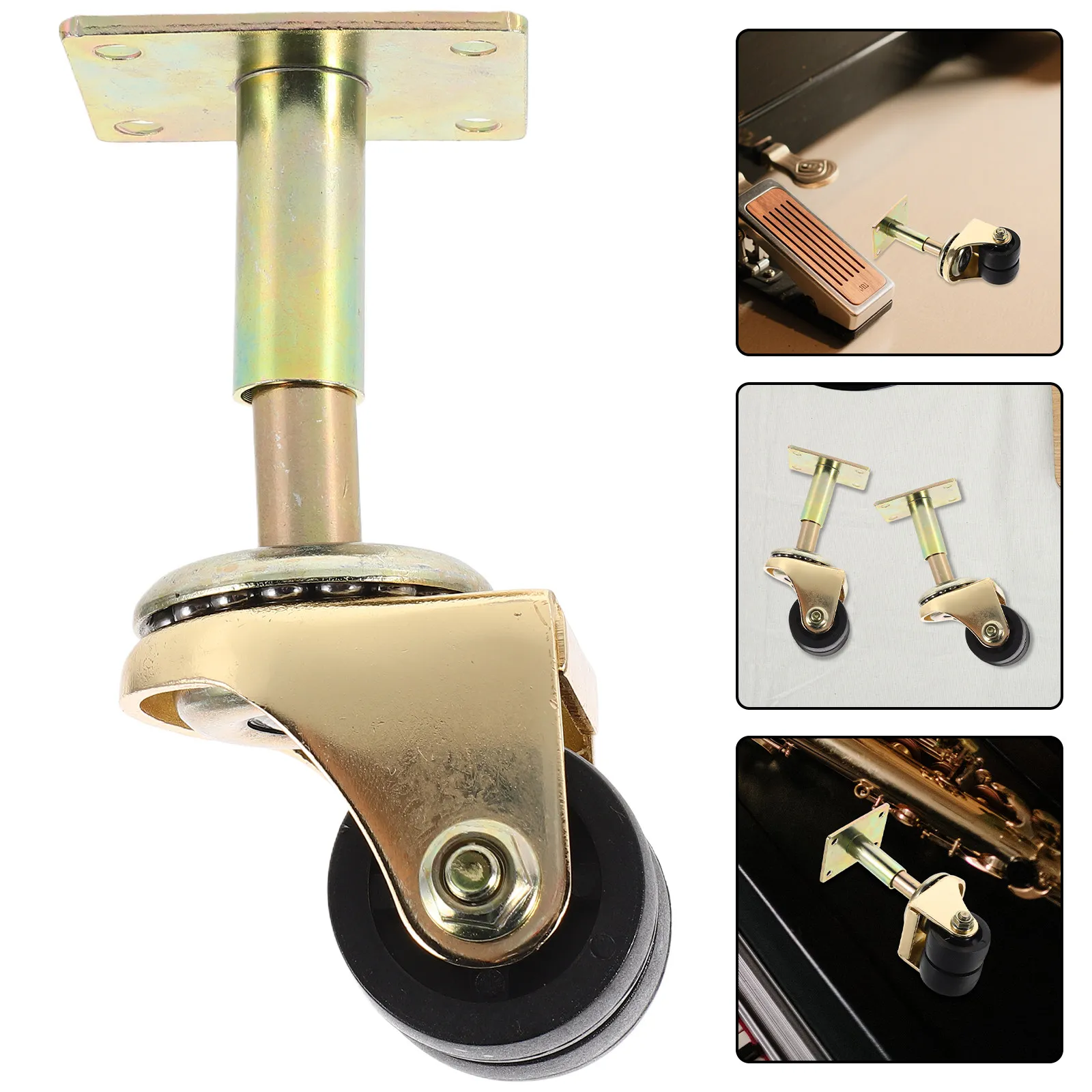 Upright Piano Caster Dual Wheel Heavy Duty Replacement Parts for Easy Upright Piano Movement Smooth Rolling Wheels