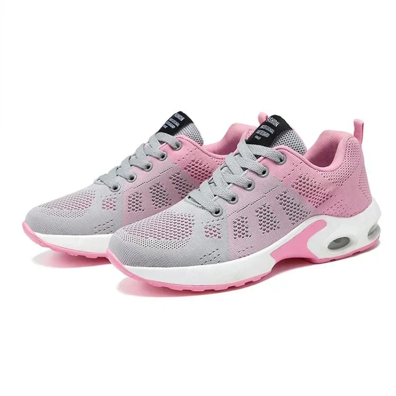 Women Vulcanize Shoes Platform Casual Sneakers Shoes Flats Mesh Breathable Running Shoe Chunky Summer Sports Tenis Shoes