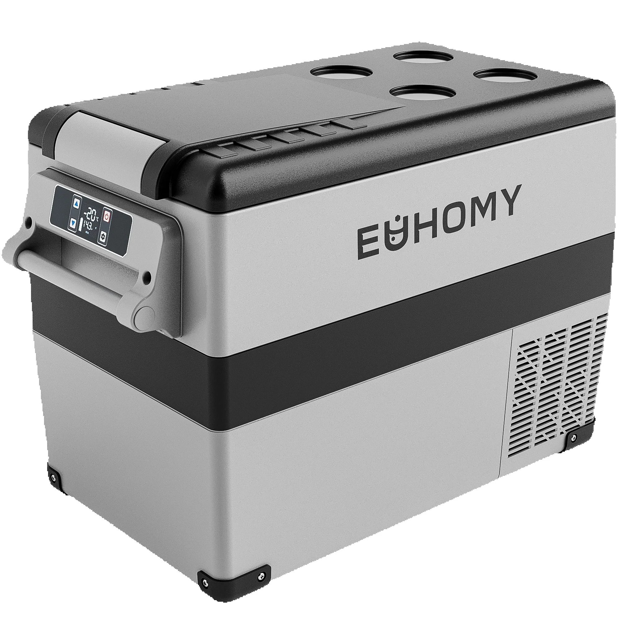 Veelzijdige compressor koelkast van 30,6-49,4 liter voor onderweg: APP-gestuurd, 12V/240V, -20°C tot +20°C