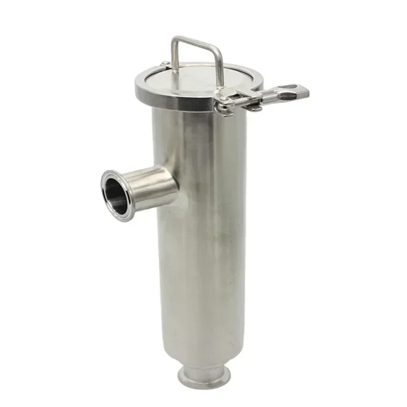 

Tank Equipment Stainless Steel SS304 Angular Triple Clamp Filter Food Grade Filter Hot sales