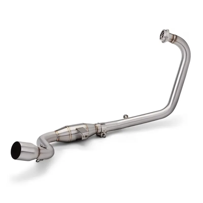 

SXLL 155 SF 155 Motorcycle Exhaust Modified Stainless Steel Slide Pipe 51mm Interface Front Connecting Pipe Escape Racer