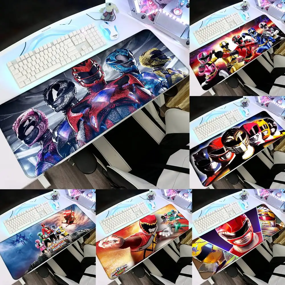 P-Power Cool R-Rangers Mouse Pad Rubber Thicken Overlock Gaming Table Mat Office Computer Keyboard Pad PC Mousepad