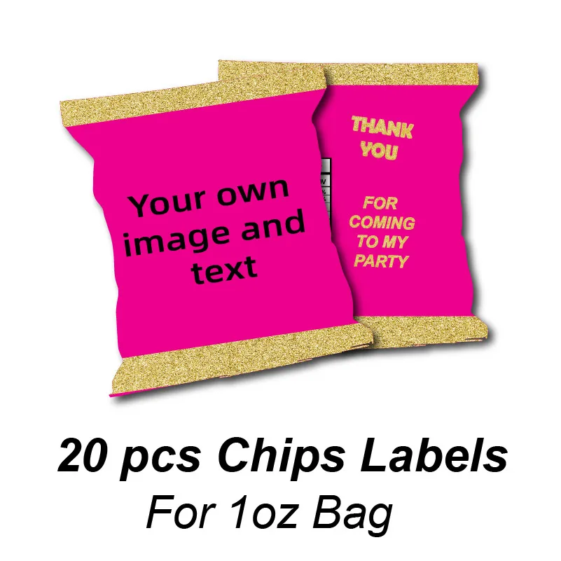 Personalised Own Image Text Logo Water Bottle Labels Juice Pouch Bag Thanks Stickers Candy Wrapper Custom Party Christmas Suppli