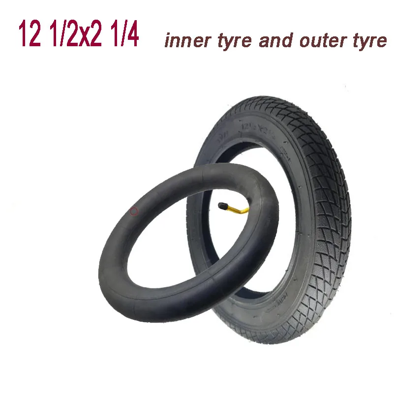 12 1/2x2 1/4 Inner Tube Outer tyre fits  for Many Gas Electric Scooters and e-Bike Folding bicycle