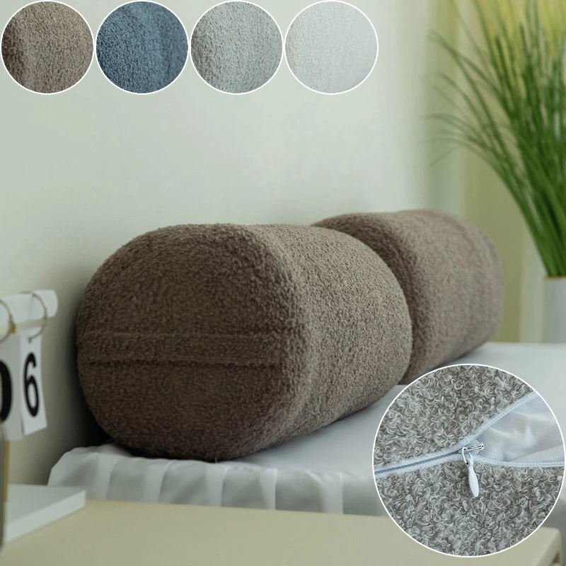 

The Long Cylindrical Pillow Is Filled with High Elasticity Pearl Cotton Which Will Not Collapse During Long-term Sleep Can Wash