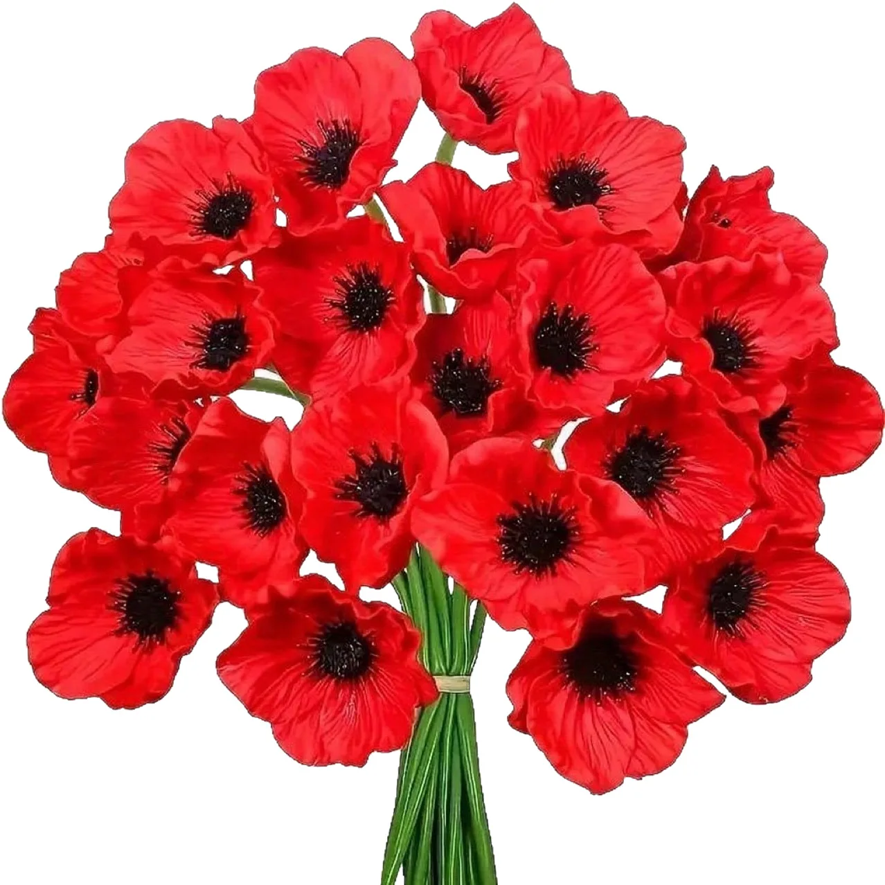 Künstliche Blumen, künstliche Blumen, Mohnblütenköpfe, Mini-Kunstblumen, Ornamente und Dekorationen für Blumenarrangements zu Hause