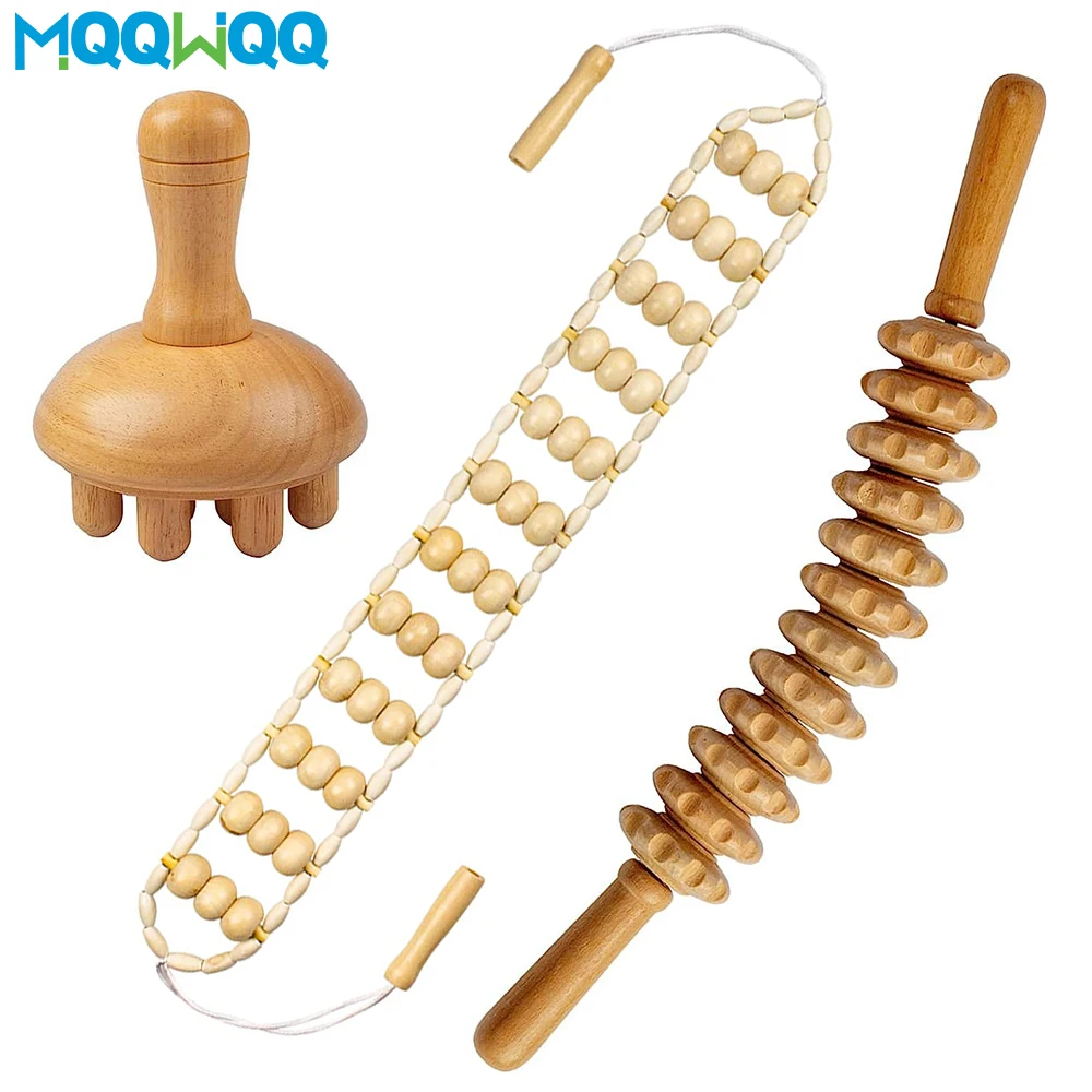 

Wood Therapy Massage Tools for Body Shaping, Maderoterapia Kit Lymphatic Drainage Tool Men Women Anti-Cellulite, Muscle Release