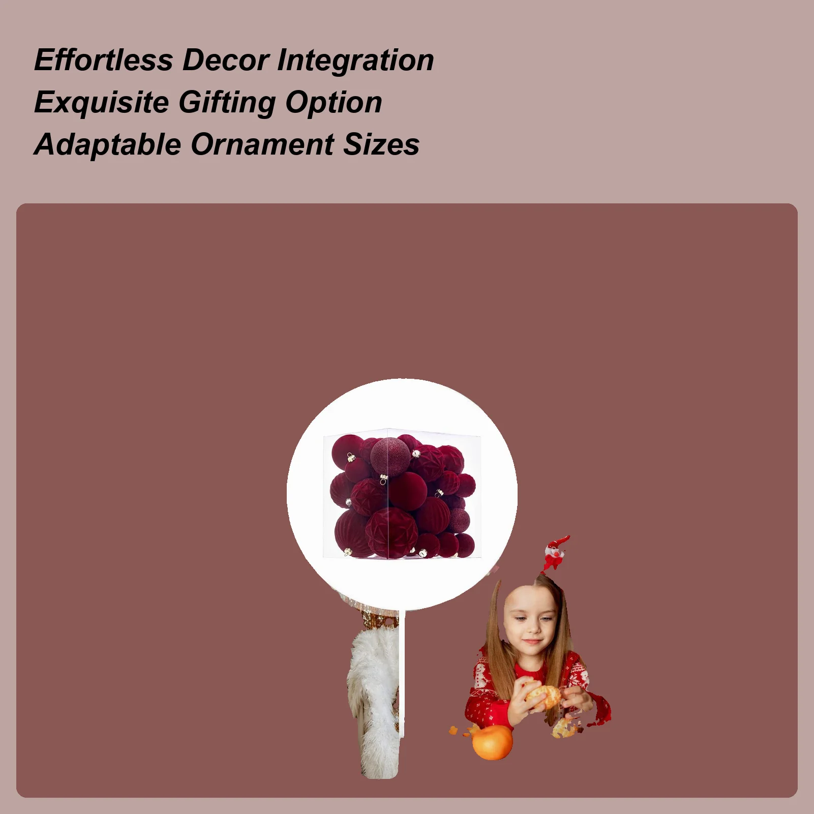 

Рождественские шары, 36 предметов, элегантные рождественские украшения, набор флокированных шаров, праздничный декор для елки, венок, двери, окна