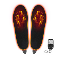 Electric Heated Insoles Rechargeable Foot Warmer With Remote Control Ergonomic Design USB Charging Heated Shoes Pad For Men