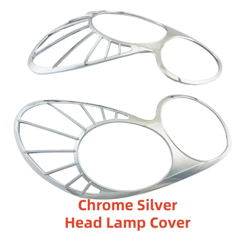 For Hyundai Sonata 2001 2002 2003 2004 2005 2PCS Chrome Car Accessories Light Decorative Head Lamp Covers Trim Paste Style