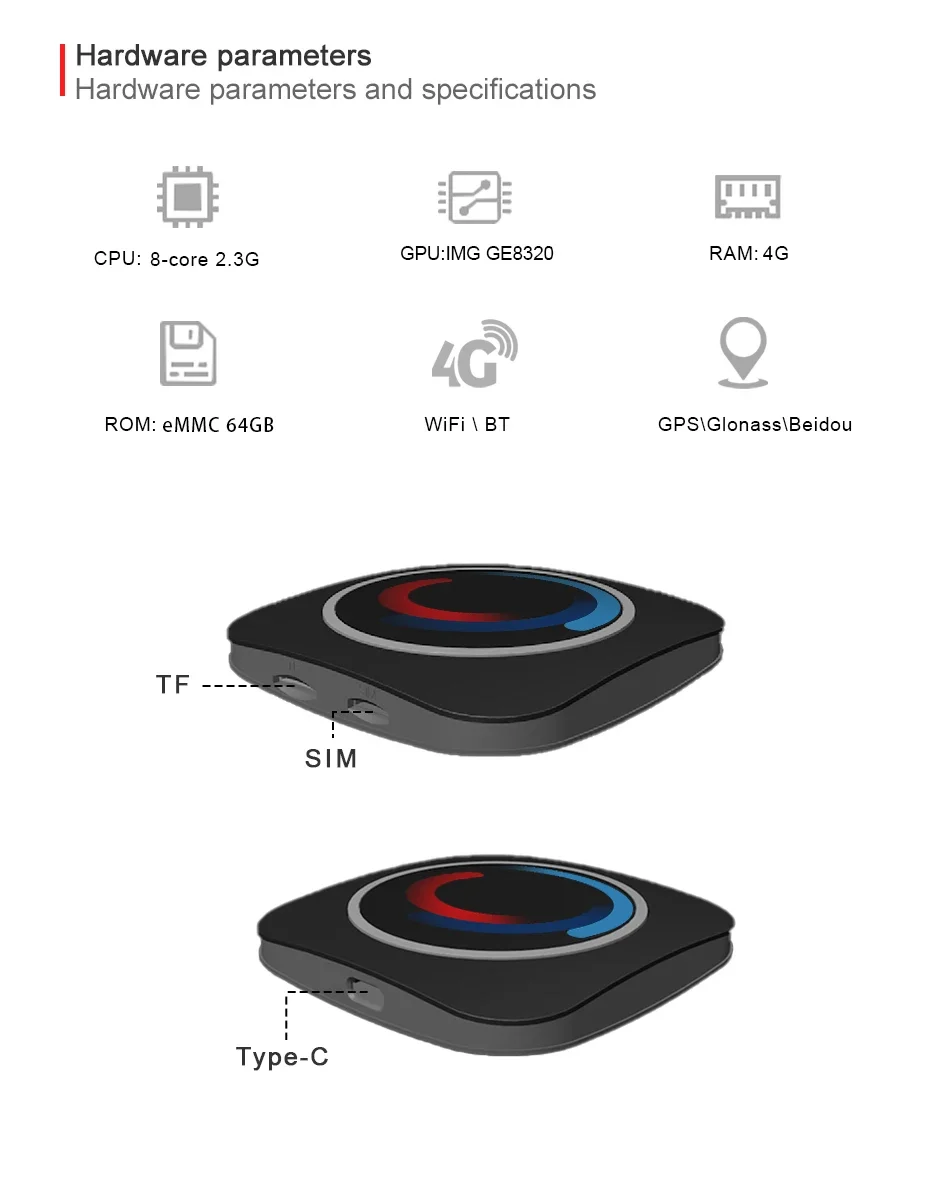 8 Core 8 + 128G Android 13 Wireless Carplay AI BOX Für BMW ID6 ID7 ID8 ID9 Unterstützt WiFi 4G TF Karte Integrierte GPS Google Play Store – Detail 12