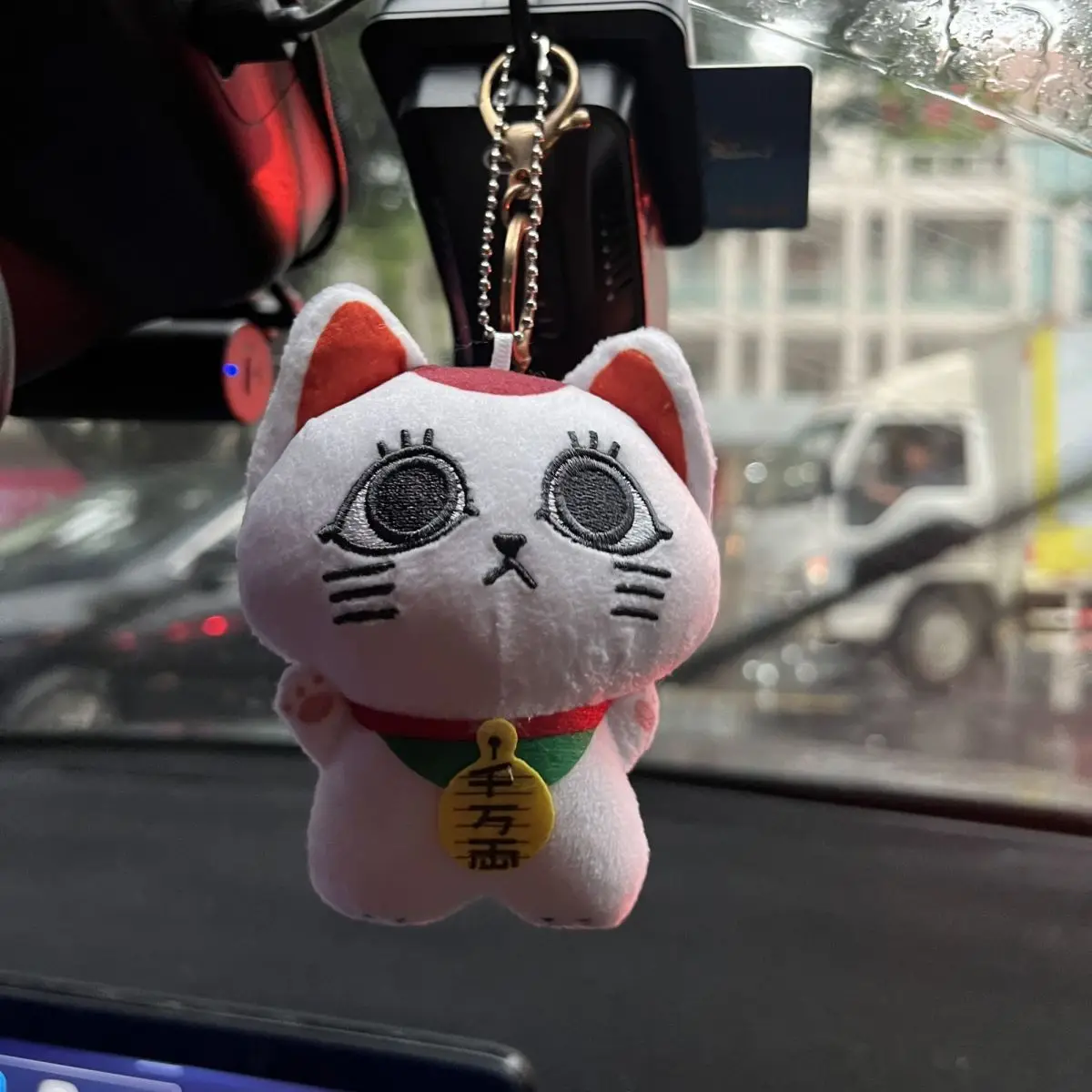 Hot Turbo Granny Maneki Neko Peluche - Dandadan Cursed Yet Cute Anime Portachiavi Lucky Cat Zaino Fascino Regalo