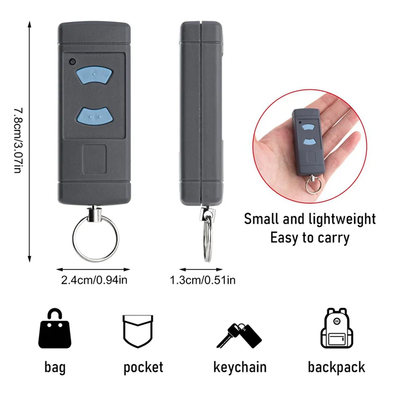 ABGI-4 パックガレージドアリモートハンドヘルド送信機交換用ホーマン HSE2-868 HS4-868 HSM4-868 GARADOR Promatic