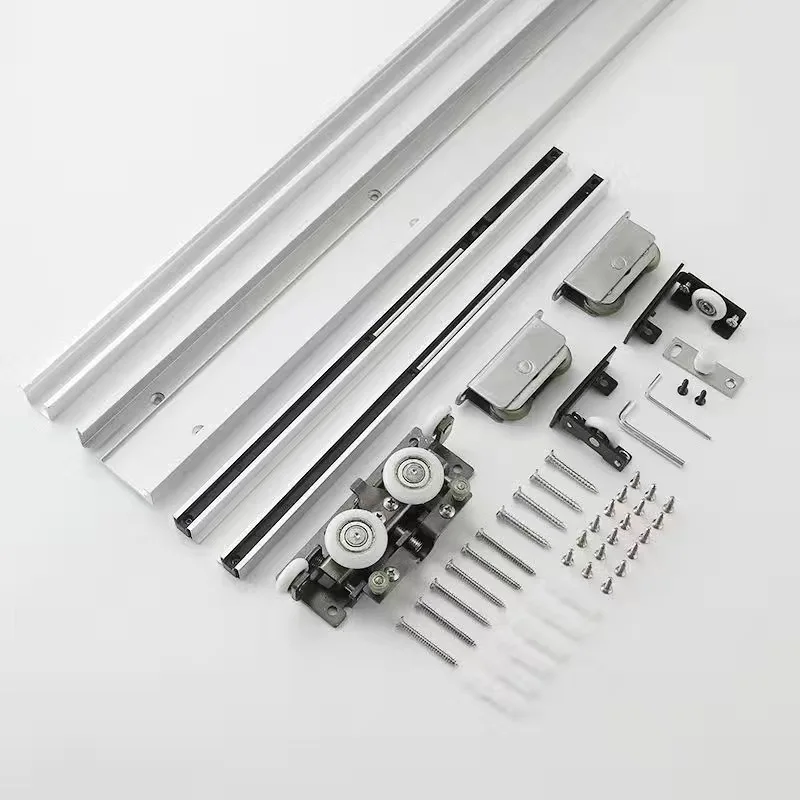 New trackless ghost door hardware accessories bathroom ghost door invisible track sliding door special crane pulley buffer