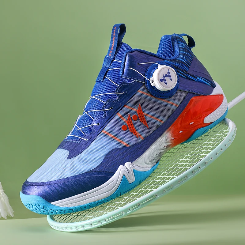 

2025 New Couples Badminton Sneakers Breathable Badminton Court Shoes Non Slip Badminton Footwear Quick Lacing Outdoor Sneakers