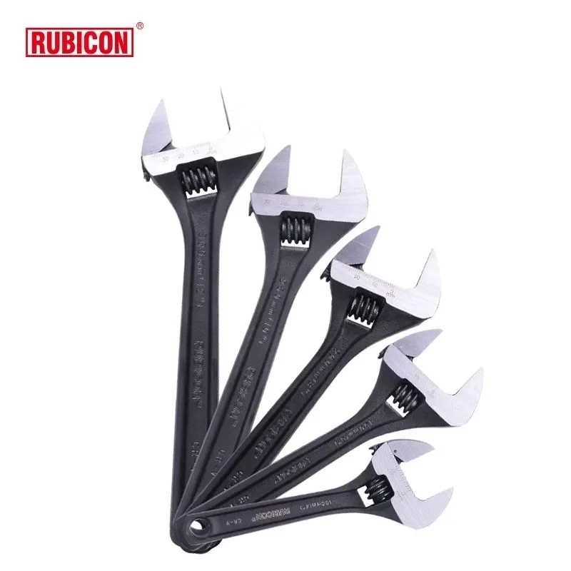 Rubicon chrome vanadium steel strip scale RAP-004/6/8/10/12 inch adjustable wrench