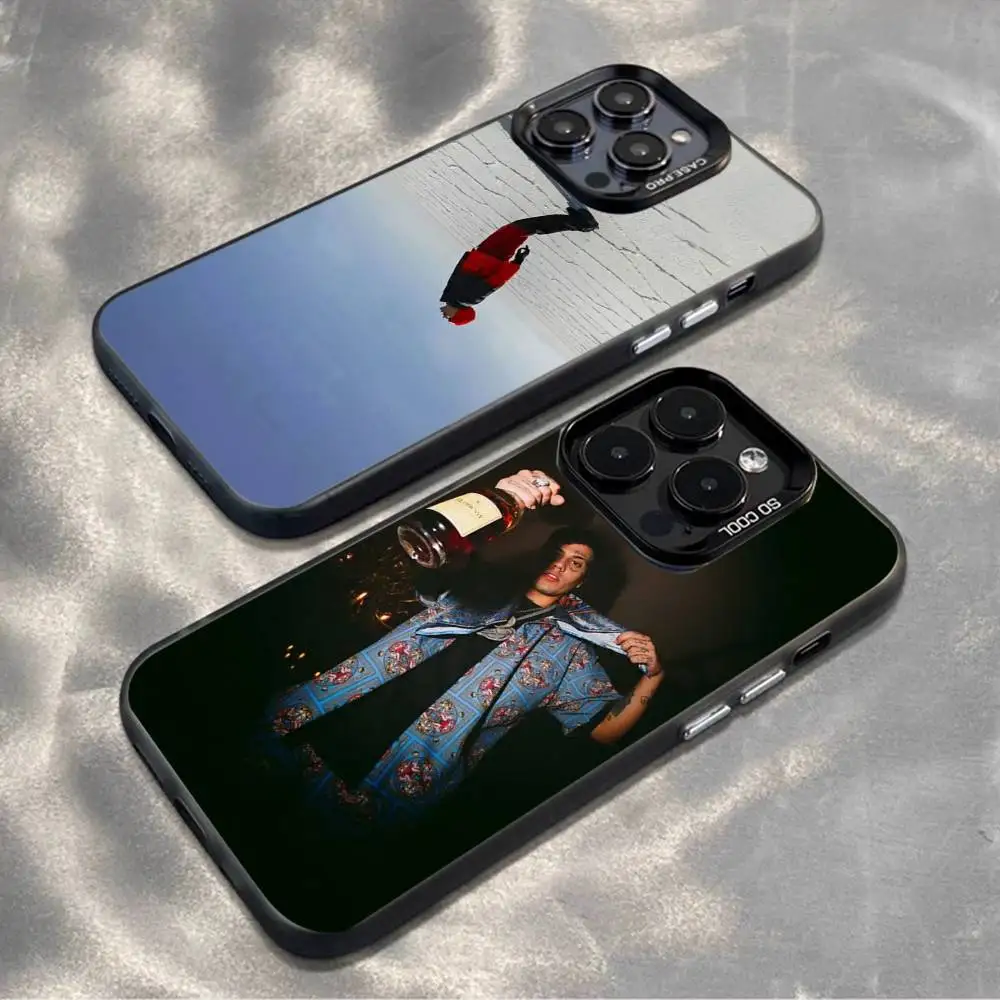 

Rapper AMERI D-DUKI Phone Case For iPhone17,16,15,14,13,12,11,Mini,Pro,MAX,plus,Black Matte Shockproof Cover