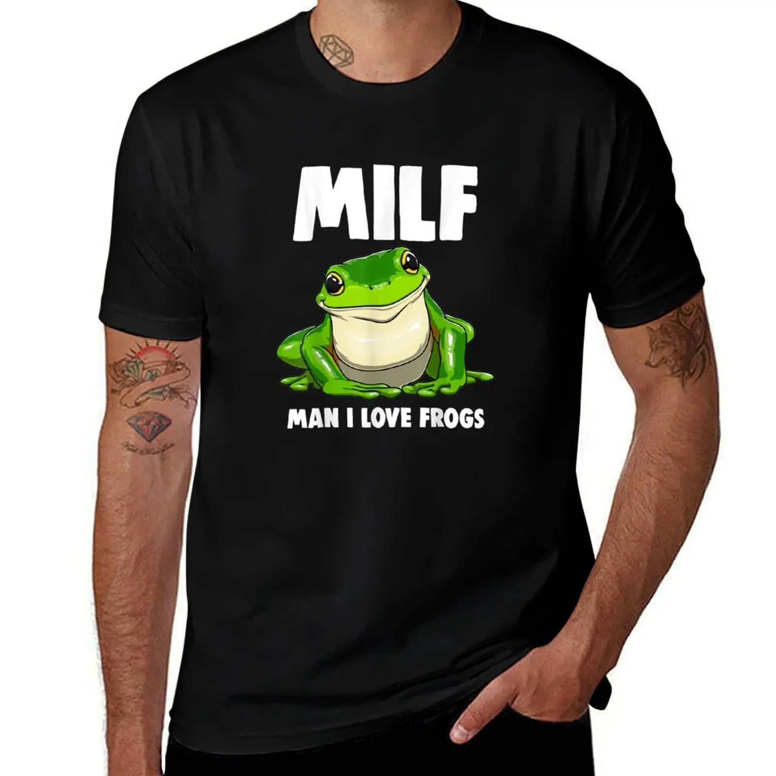 

Funny Man I Love Frogs s Frog Love T-Shirt customizeds anime clothes hippie clothes t shirt for men