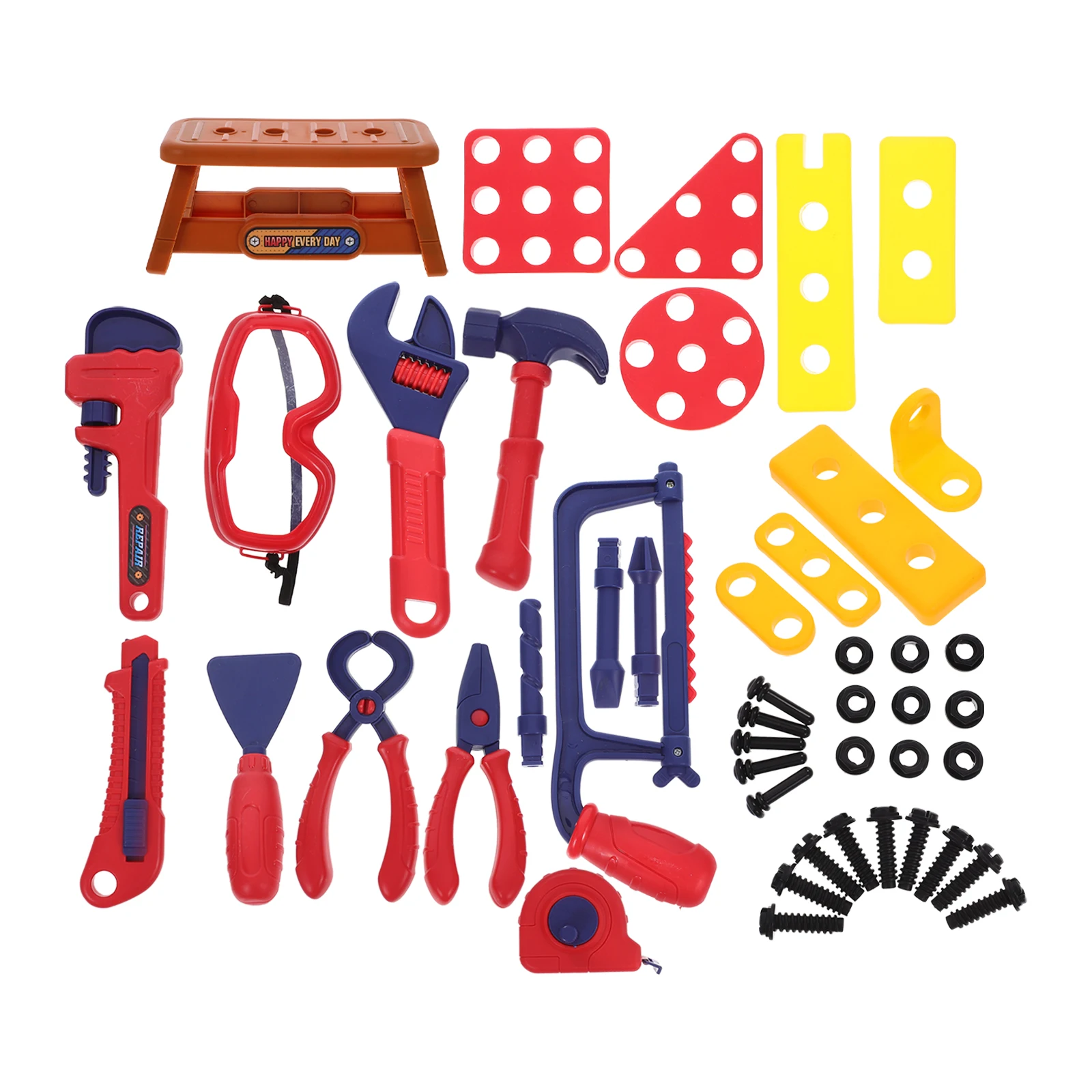 

1 set Simulation Repair Tools Kids Toy Set Plastic Children Gift Pretend Play Logical Thinking Household Learning Toys