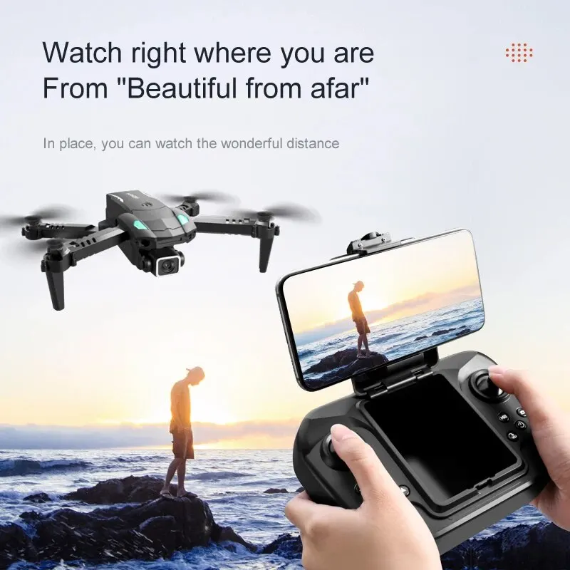 New S128 RC Mini Drone HD Camera Three-sided Obstacle Avoidance Air Pressure Fixed Height Professional Foldable Quadcopter Toys