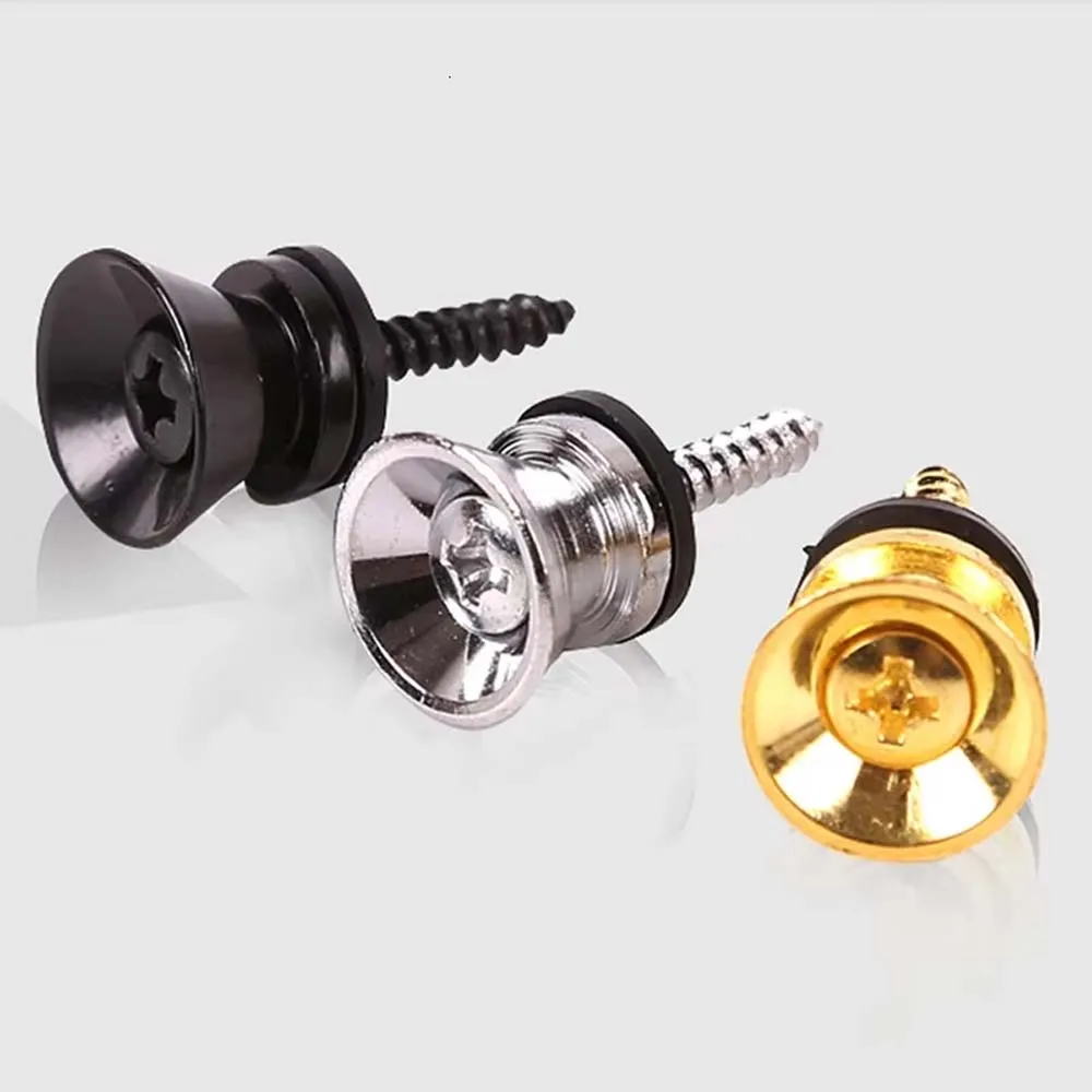 

1Pcs Metal Guitar Strap Button Strap Fixing Pin With Fixing Screw Guitar Strap Lock Knob With Lock Classical Guitar