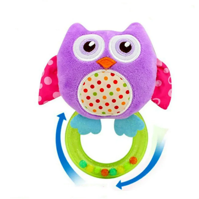 Chocalho do bebê brinquedos bonito de pelúcia dos desenhos animados brinquedos cama macio mão sinos brinquedos musicais bebê recém-nascido brinquedo educativo novos estilos