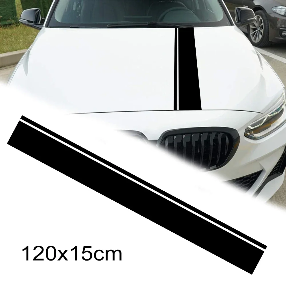 Car Hood Sticker Bonnet Decoration Graphics Stripes Decor Decal Auto Accessories Universal For VW Tesla Skoda Volvo Suzuki Seat
