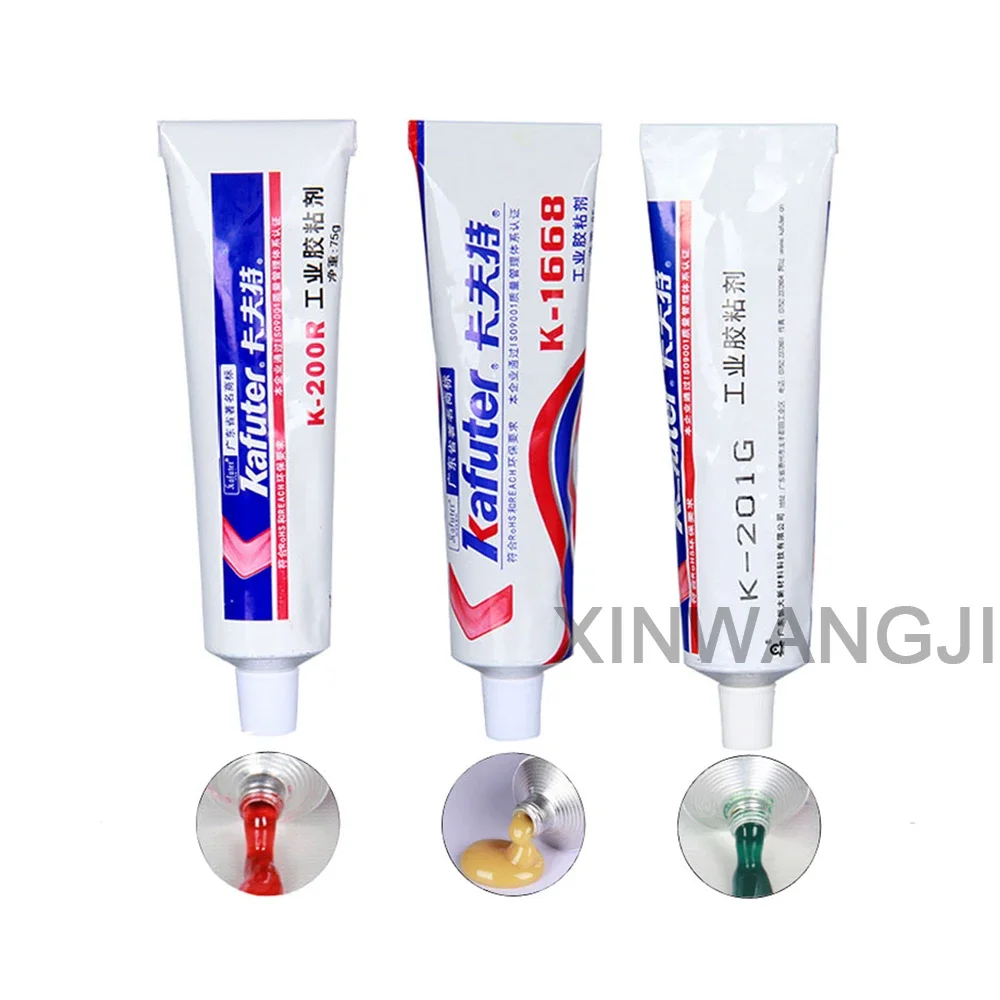 Kafuter Insulation Silicone Rubber Electronic Components Screw Fixed Special Sealant Yellow/Green/Red Glue K-1668 K-200R