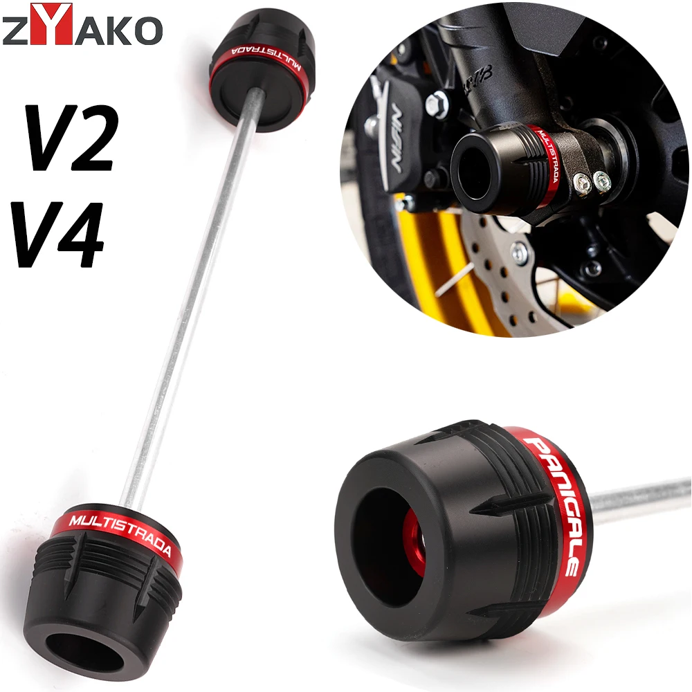 

Для Ducati Panigale V4 S V2 Streetfight Multistrada 950 1200, ползунки оси переднего колеса мотоцикла, ползунки вилки, защита от столкновений