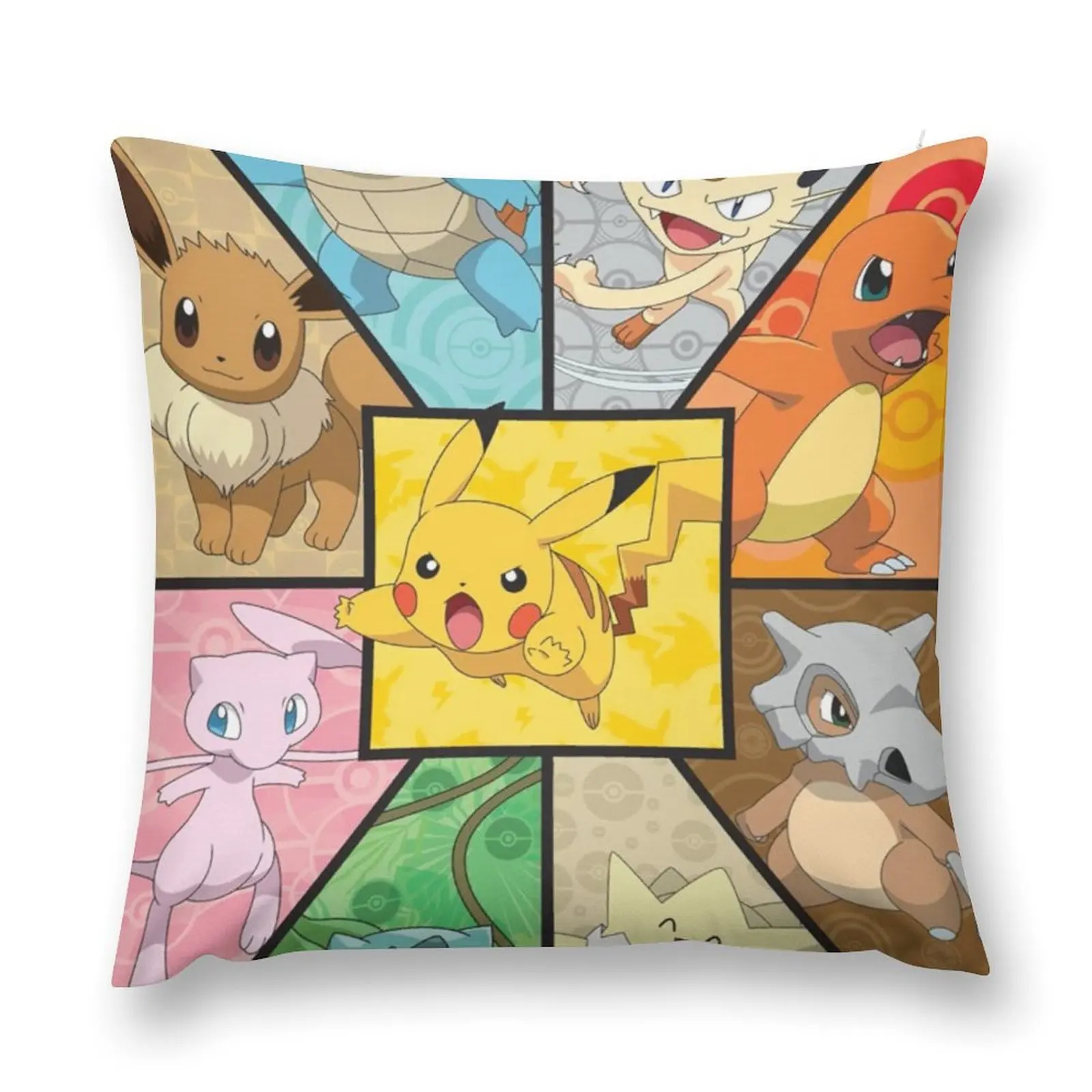 

Pokemon Double-sided Printing Home Decorations Interior Decoration Pillow Covers Decorative Cushions Cover Anime Cushion Sofa