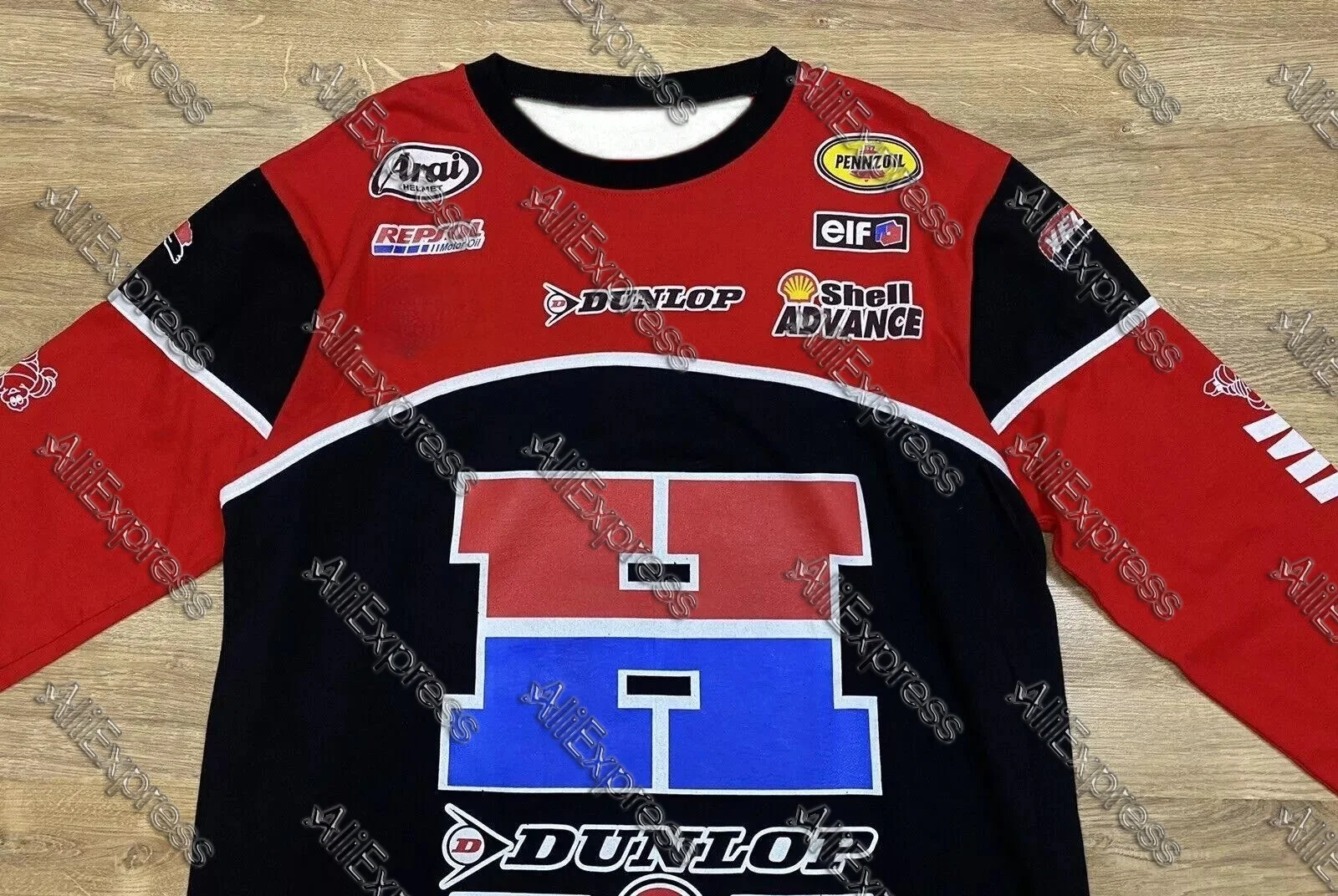 

Летняя винтажная быстросохнущая дышащая рубашка с 3D принтом Y2K 2000-х годов Honda Moto Motor Bike Racing Team с длинным рукавом в стиле ретро