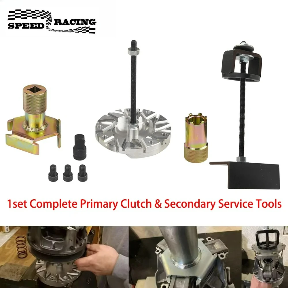 

1 комплект полных инструментов для первичной муфты и вторичной обслуживания, подходит для Polaris RZR 900 1000 и Turbo 1000 Ranger General XP P-90