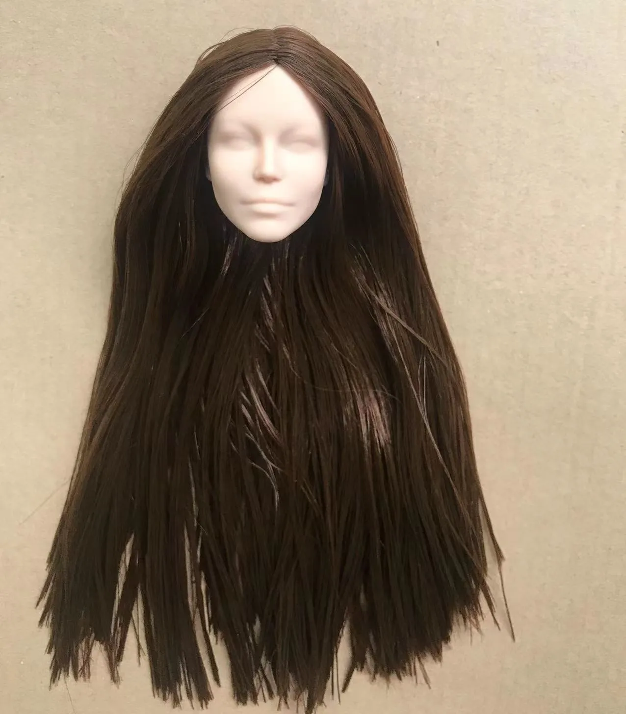 Original 1/6 Puppe Köpfe Mädchen Sammlung Seltene Gesicht Lange Haare Puppe Köpfe DIY Puppe Zubehör Mädchen Lieblings Geschenk Spielzeug Figuren