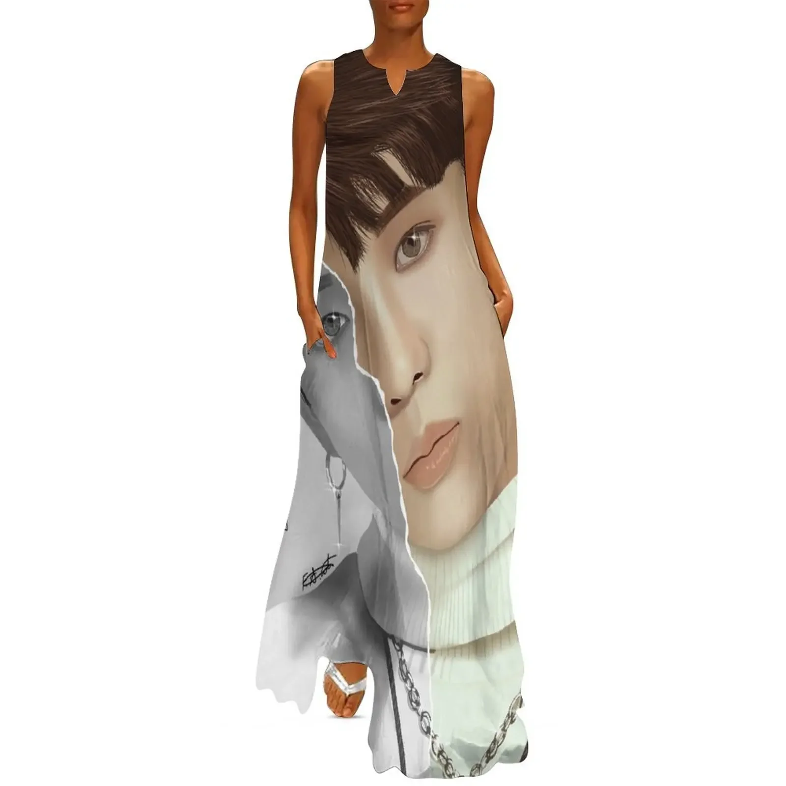 

ATEEZ Jongho Long Dress dress for women elegant chic women dresses promotion Evening gown wedding guest dress 2025