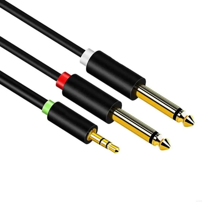 270b портативный от 1/8 до 1/4 стерео кабеля от 3,5 мм до двойного кабеля аудионов 6,35 мм с гибкой длиной опции для усилителей