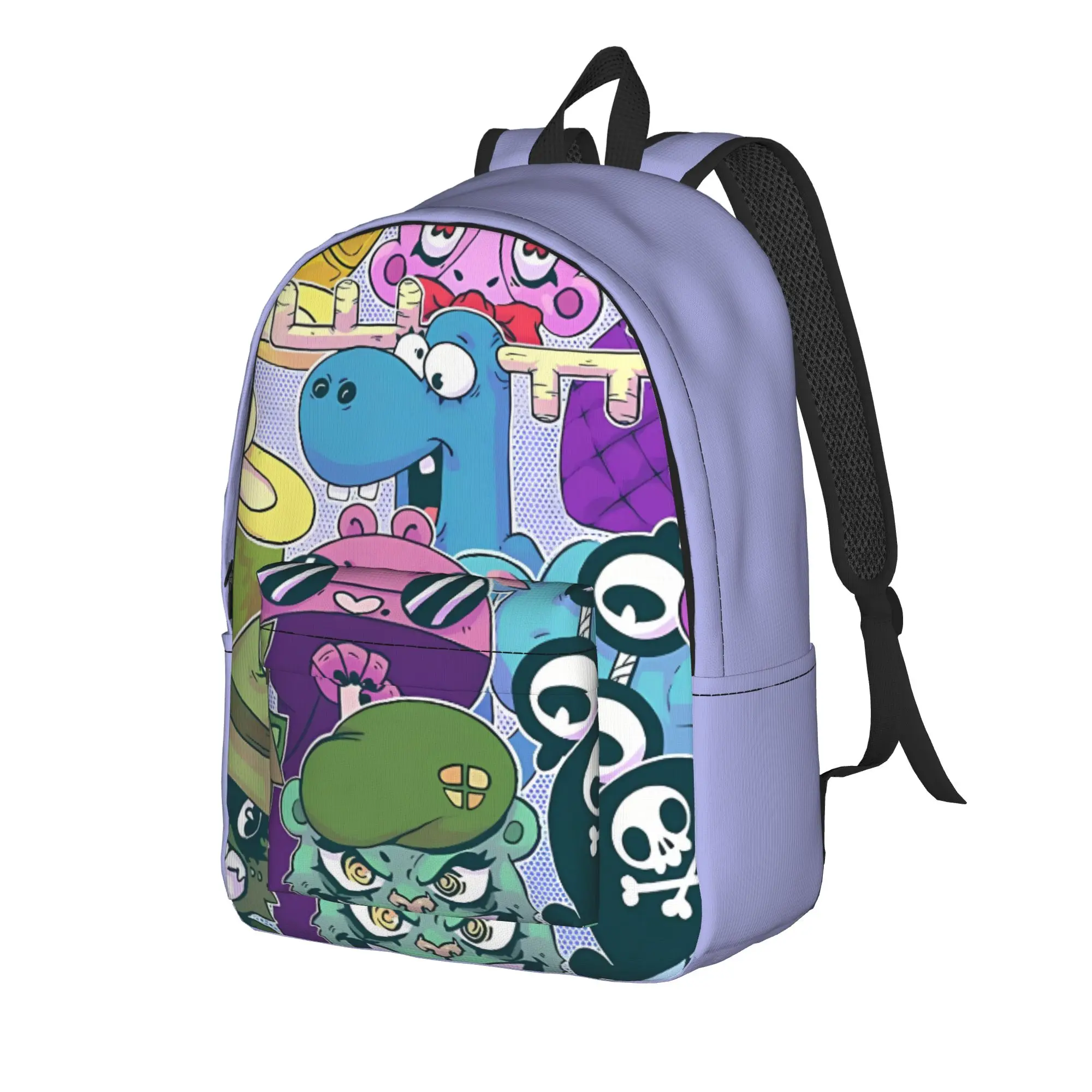 Happy Tree Friends Daypack Back to School Season Cute Forest Creature   Dual-Use Backpack