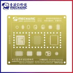 Mechanic S40 Series Gold 3D Groove Planting Tin Mesh BGA Reballing Stencil CPU Steel Net IC Chip Template For iOS System Phone