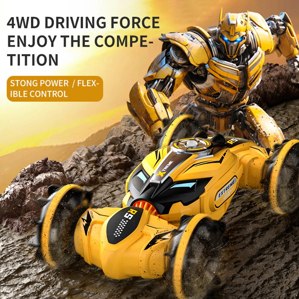 Q150 4WD Amphibious RC Car Toy 2.4G Remote Control Cars RC Watch Gesture Sensor Rotation Twist Stunt Drift Vehicle Children Toys