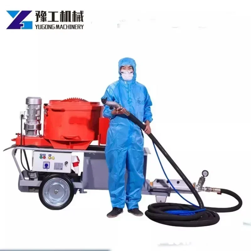 Automatic concrete dry gunite shotcrete spraying machine for sale