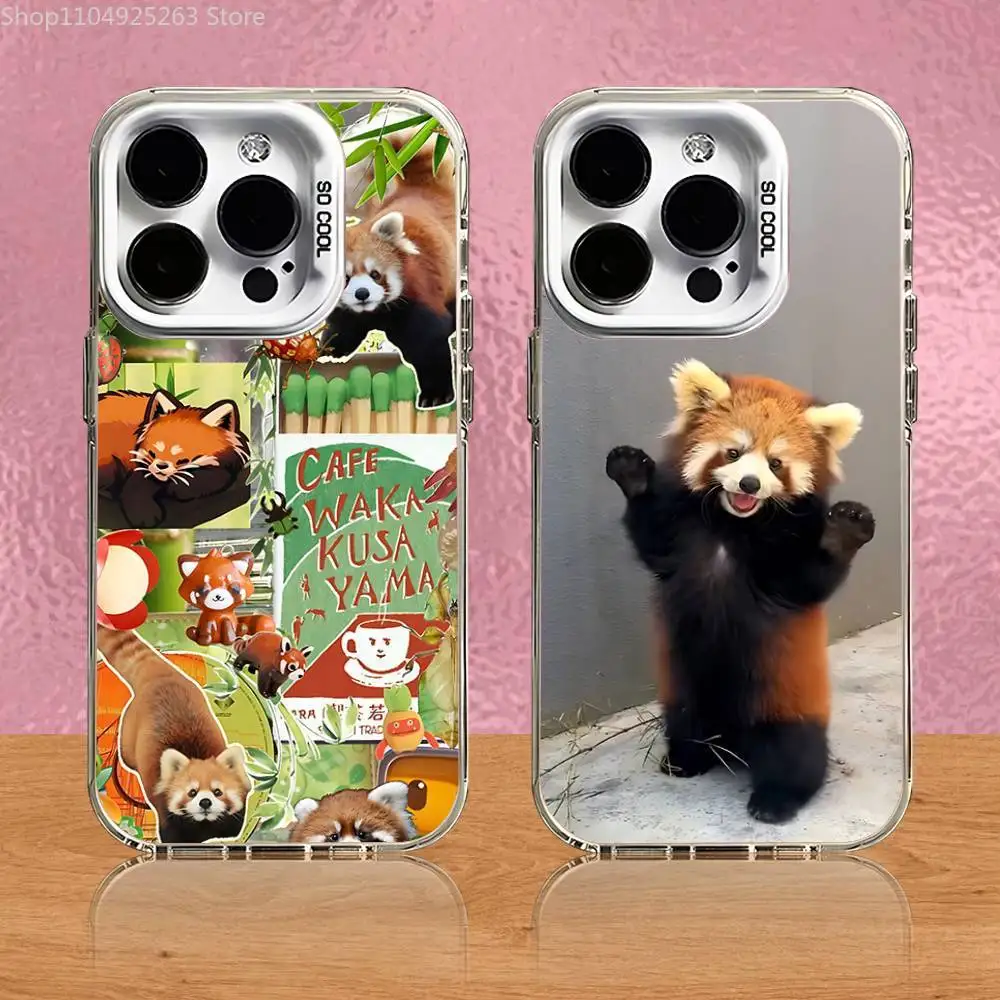 

Western Red Panda Phone Case For iPhone 17,16,15,14,13,12,11,Pro,Max,Plus,Air,Mini,SE4 White Matte Shockproof Cover