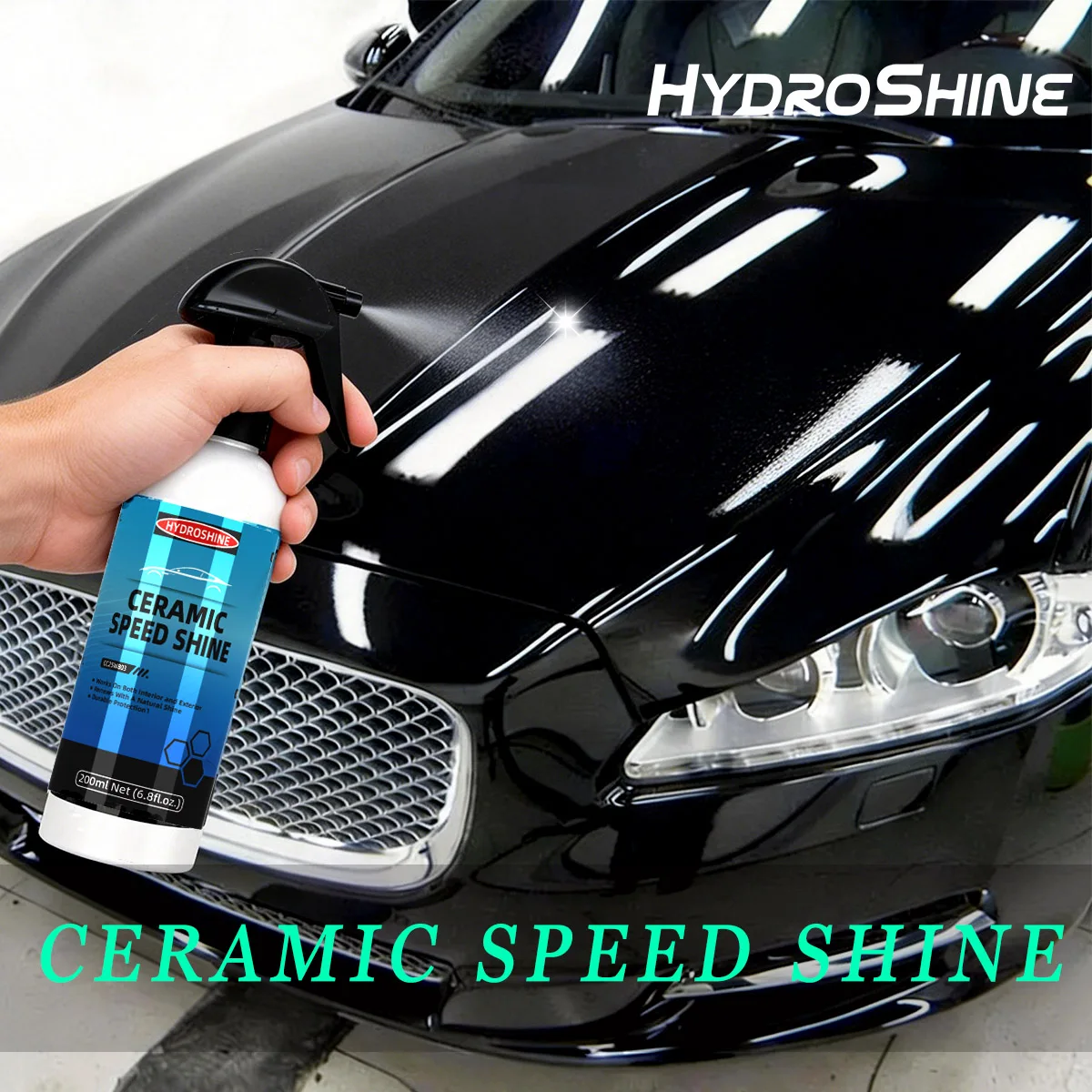 Hydroshine Ceramic Speed Shine Coating For Cars Paint Mirror Finish Auto Wax Protection Cleaning Products Hydrophobic Paint