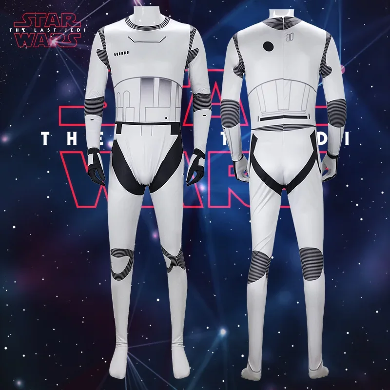 Stormtrooper Cosplay Adult Kids Jumpsuit Star Cosplay White Soldier Costume Outfits Halloween Cosplay Roleplay Clothes