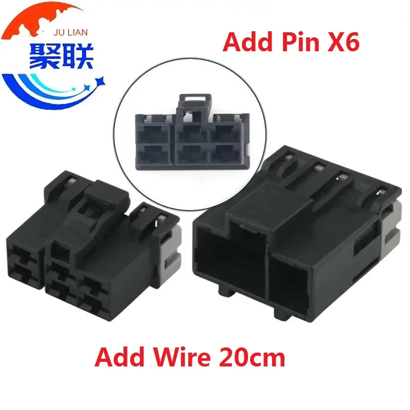 1 комплект, 6-контактный 7123-6366-30 7122-6366-30, автоматический разъем «папа-мама», проводный кабель, штекер проводов с контактами или проводами