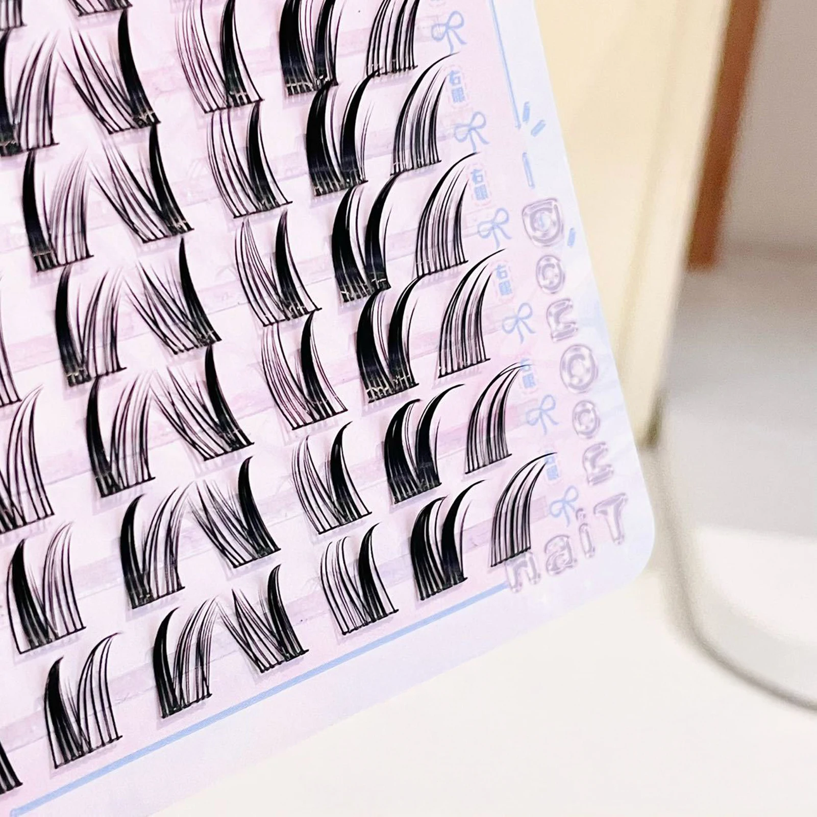 Nuevas pestañas postizas Manga, diseño de ojos de zorro Natural, grupos de pestañas individuales para maquillaje diario, extensión de pestañas, pestañas cómicas