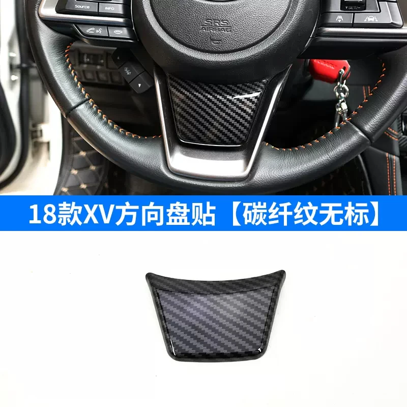 ABS Carbon Fiber Style For Subaru XV 2018 2019 2020 2021 2022 2023 Gear shift Outlet Steering Wheel Buttom Cover Sticker