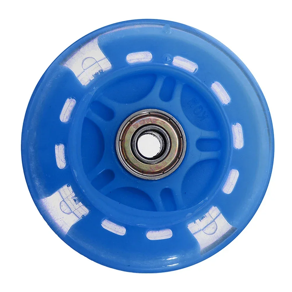 2pcs 80mm Scooter Wheels LED Flashing Replacement Wheel Roller Skates Wheels For Outdoor Scooters Inline Skates Accessories