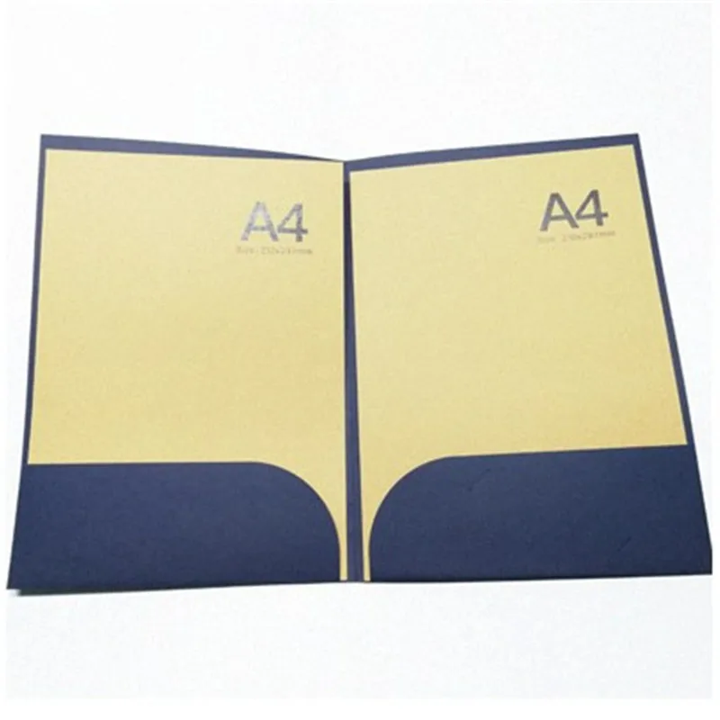 10Pcs 2-Pocket Folder A4กระดาษแฟ้มโฟลเดอร์ Office Project เอกสารธุรกิจแฟ้มฝาครอบ Presentation โฟลเดอร์