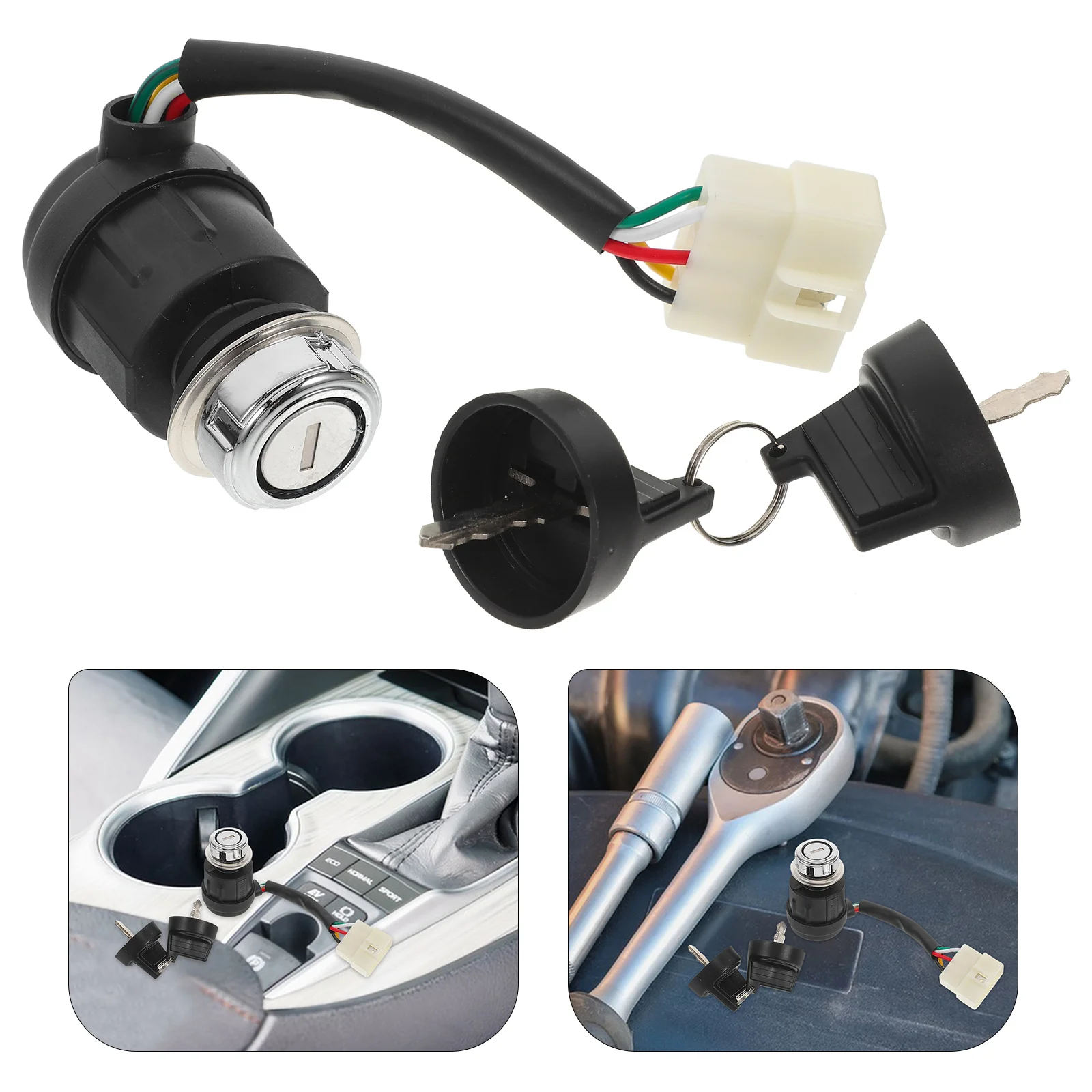 

Сверхмощный сменный 5-контактный прочный стартер для автомобиля Легкий надежный Простота установки зажигания для зажигания автомобиля